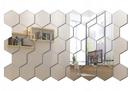 Oglinda decorativa Hexagon Set 8 bucati