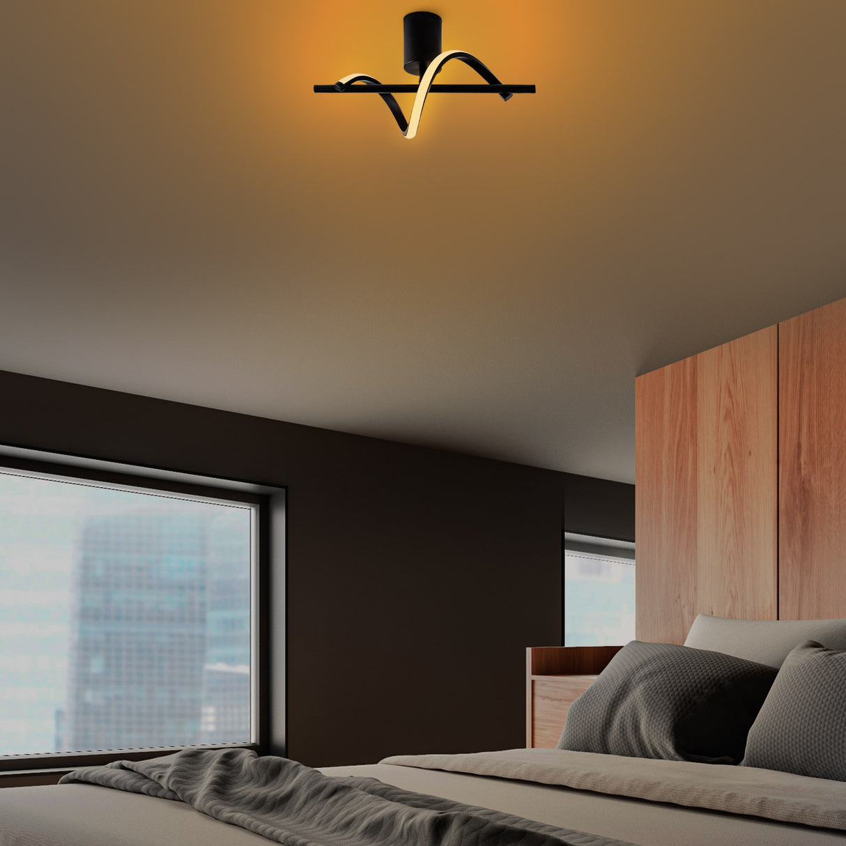 Candelabru Likma - 13514 - Negru