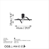 Candelabru Likma - 13514 - Negru