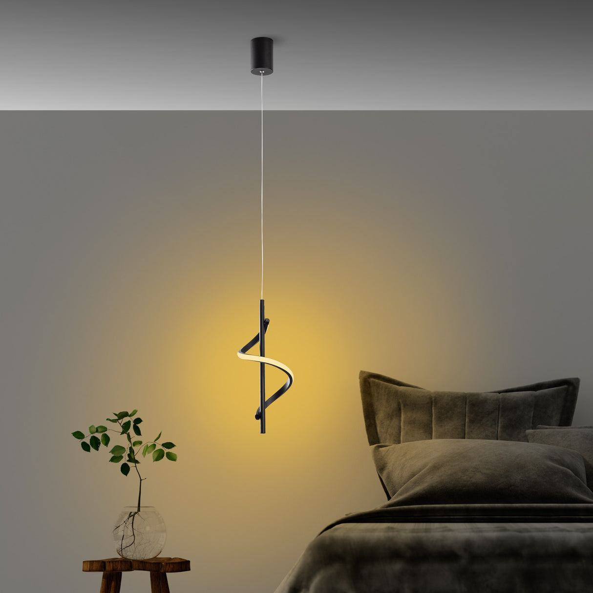 Candelabru Likma - 13518 - Negru