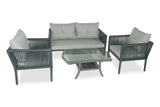 Set mobilier gradina Shangai 38 - Grey - Gri