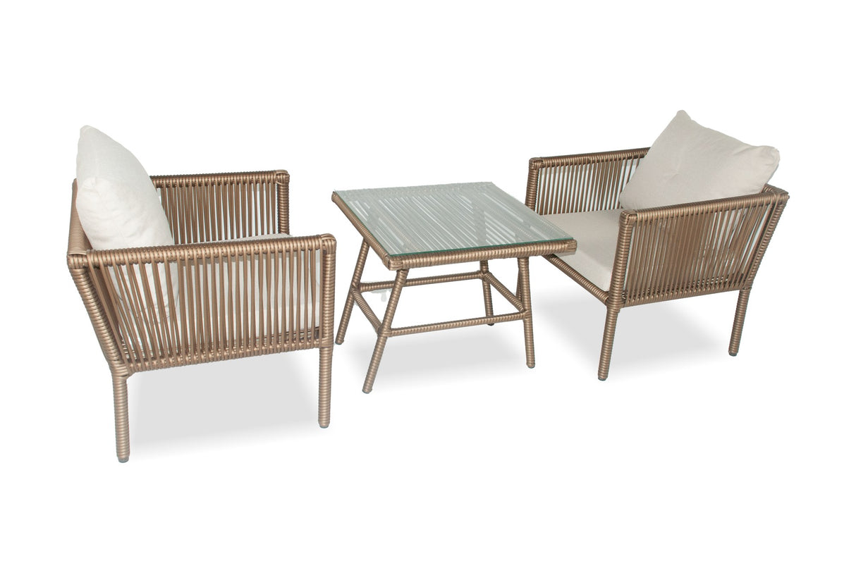 Set mobilier gradina Shangai 2 - Dark Brown - Maro inchis