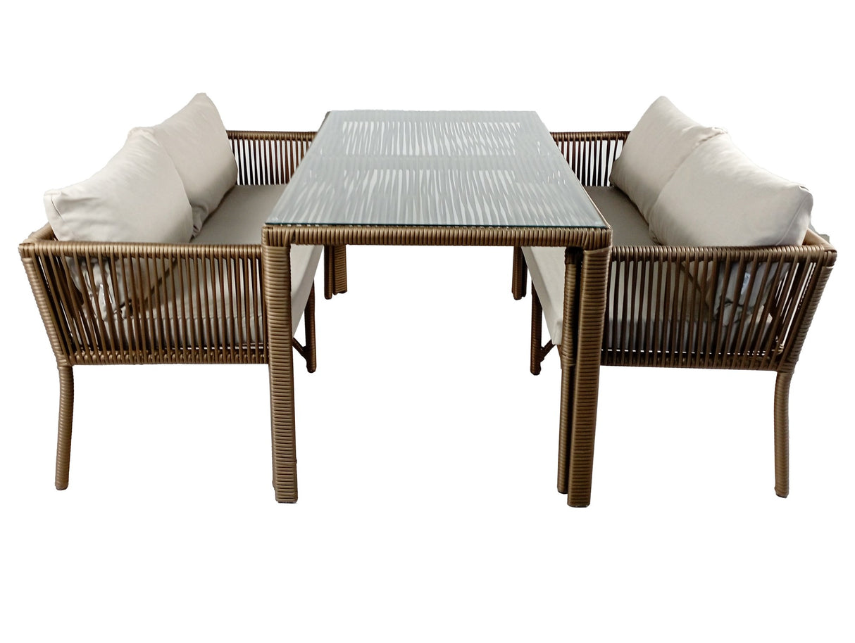 Set mobilier gradina Vera 4 - Dark Brown - Maro inchis