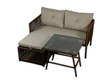 Set mobilier gradina Shangai 8 - Dark Brown - Maro inchis