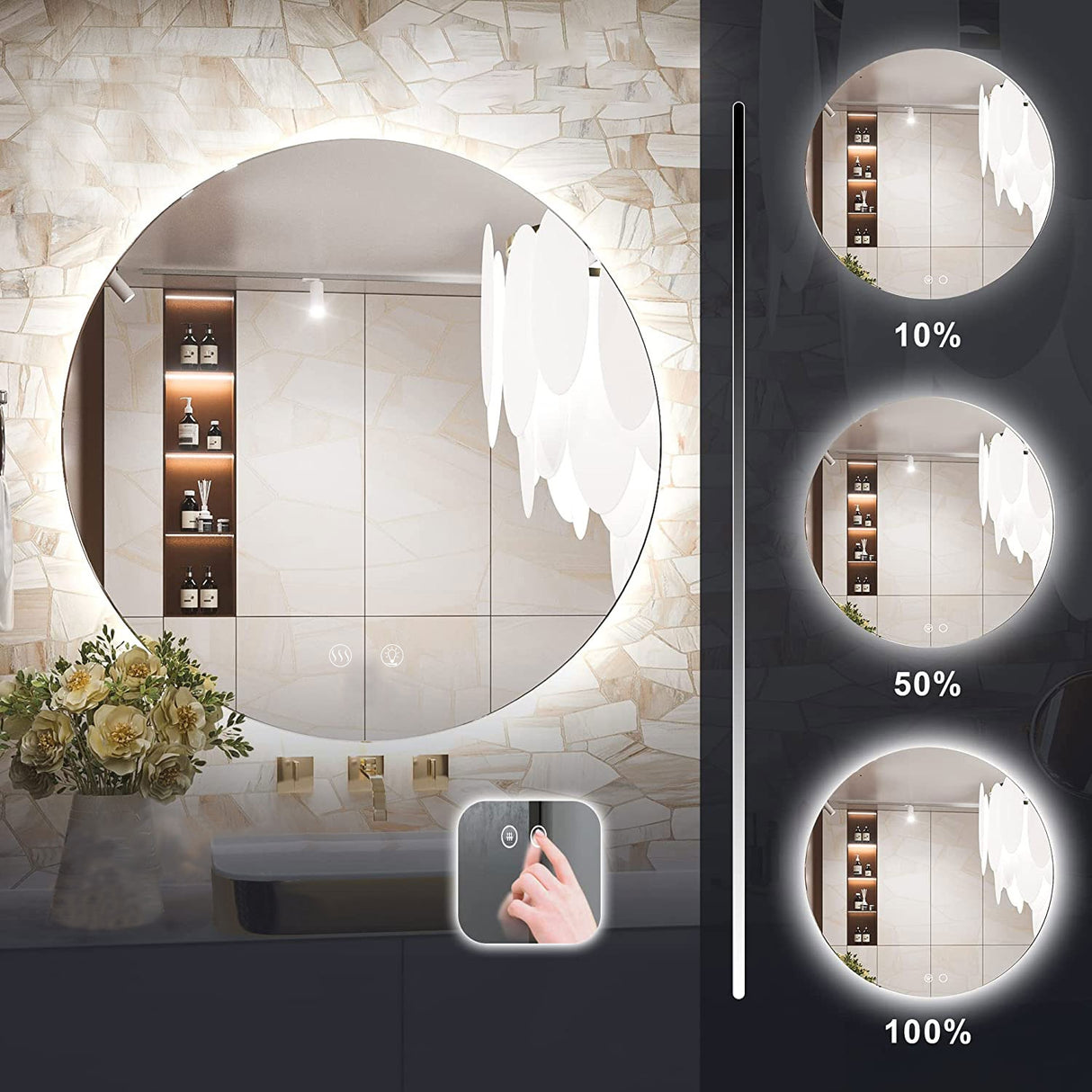 Oglinda LED 60cm HZJ060