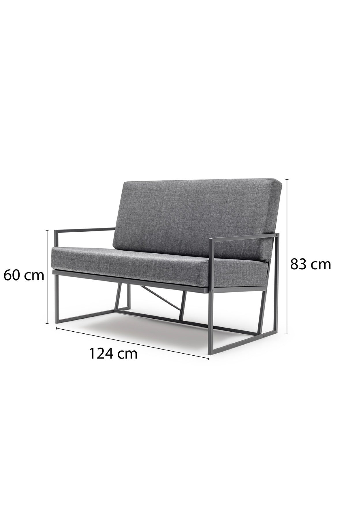 Set mobilier gradina Ikli2020Mtlknp001 - Antracit / Negru