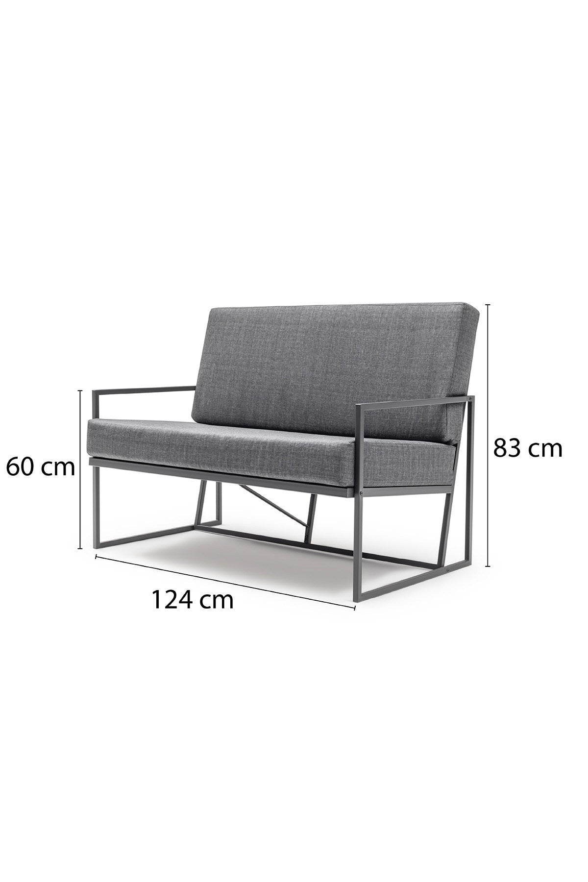 Set mobilier gradina Ikli2020Mtlknp001 - Antracit / Negru