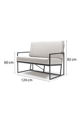 Set mobilier gradina Ikli2020Mtlknp002 - Bej / Negru