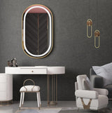 Oglinda LED OLL 60x90 cm Brush Gold