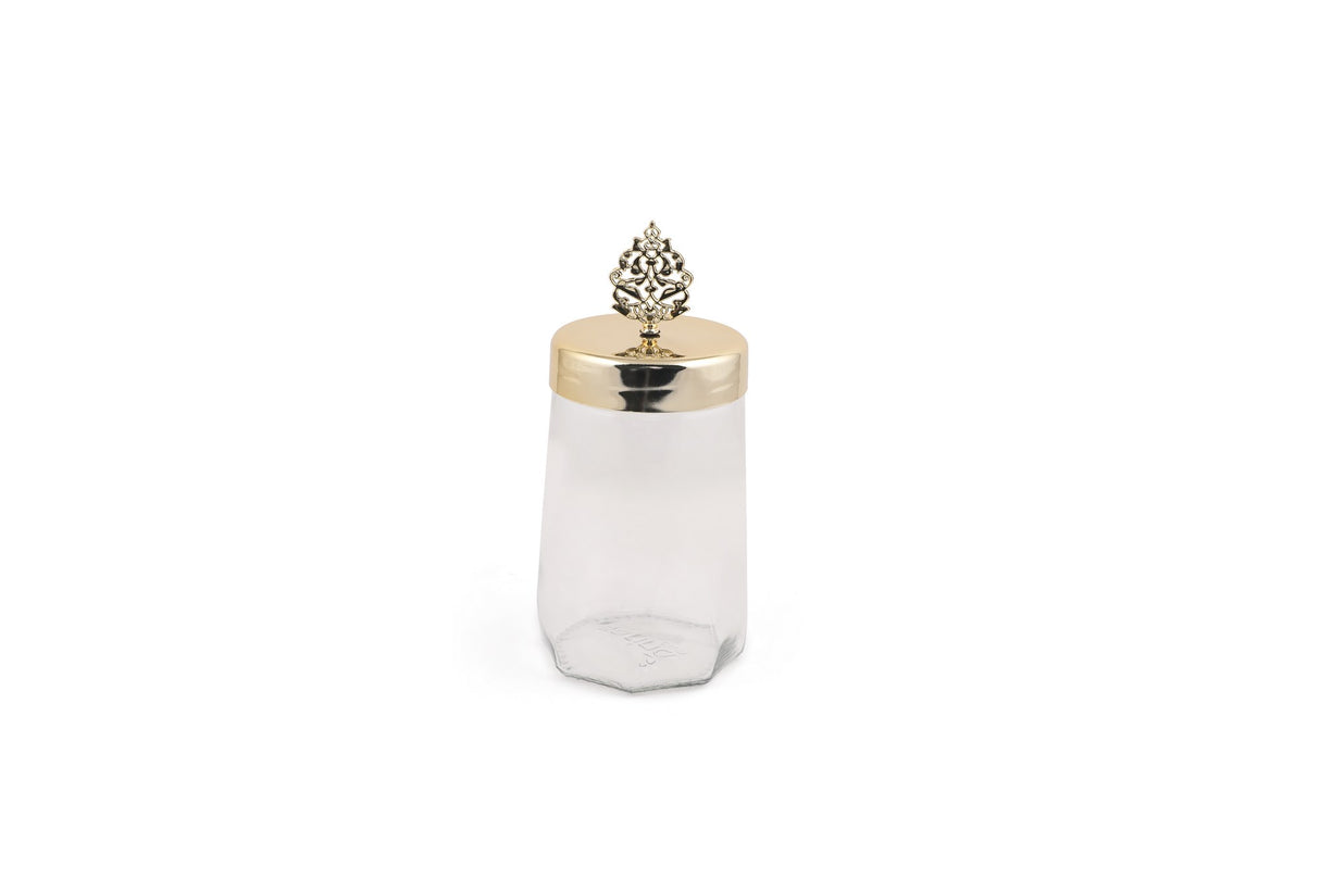 Set cutii depozitare PLTN112 - Transparent / Auriu