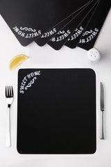 Set suport farfurie PLT0193 - Negru