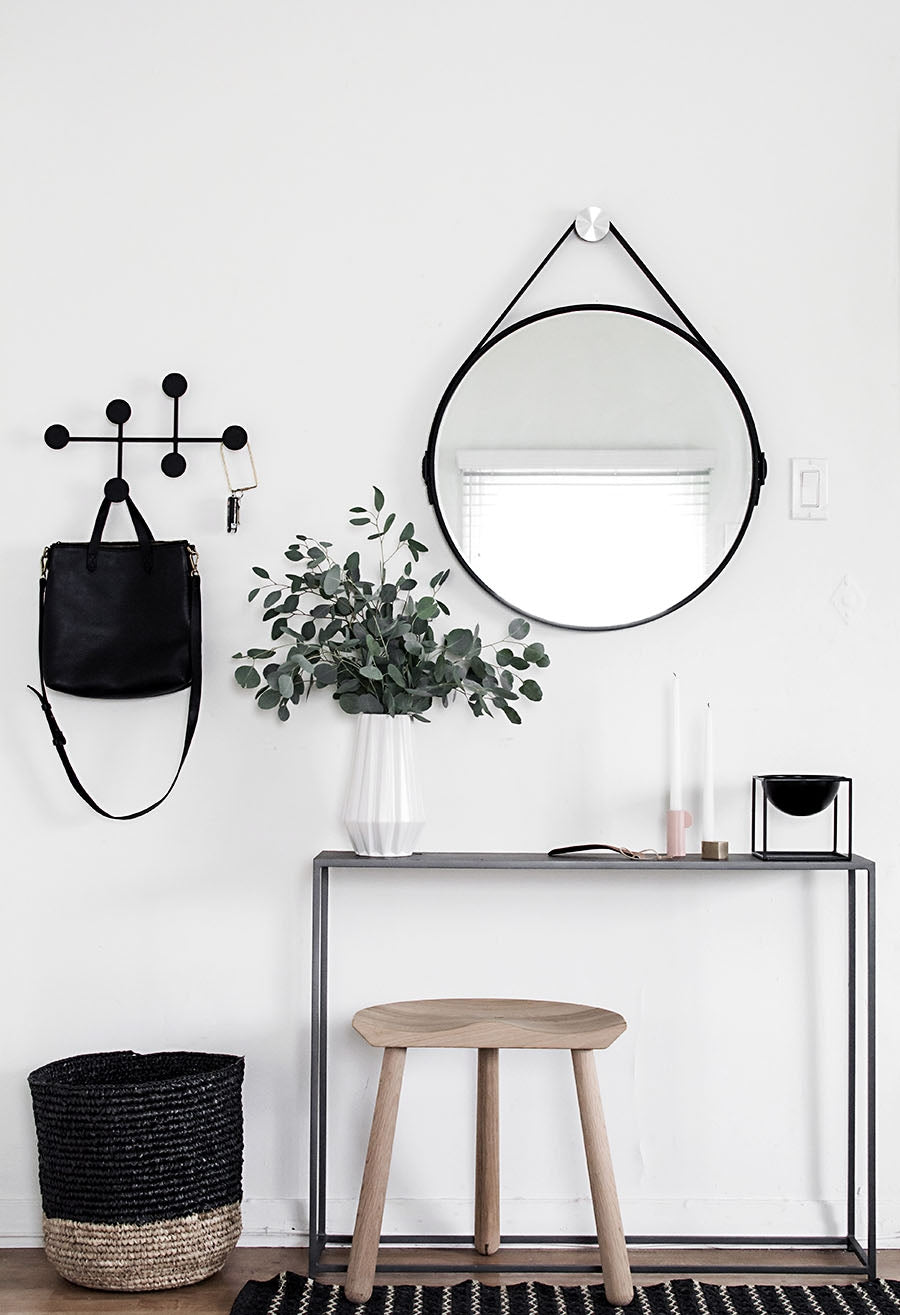 Oglinda rotunda Loft 60 cm NEGRU CFZL-MR060