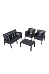 Set mobilier gradina Lara Mindersiz 2+1+1+S Takim - Anthracite - Antracit