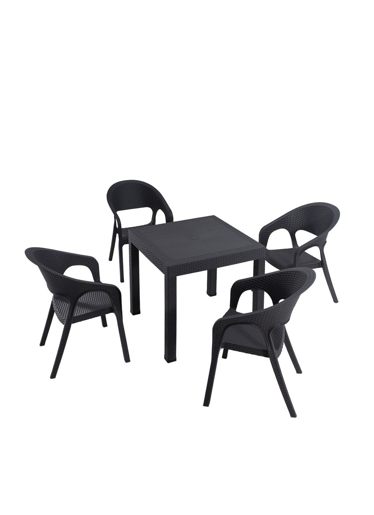 Set mobilier gradina Garden 80x80 Small Masa Takimi - Anthracite - Antracit