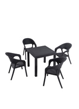 Set mobilier gradina Garden 80x80 Small Masa Takimi - Anthracite - Antracit