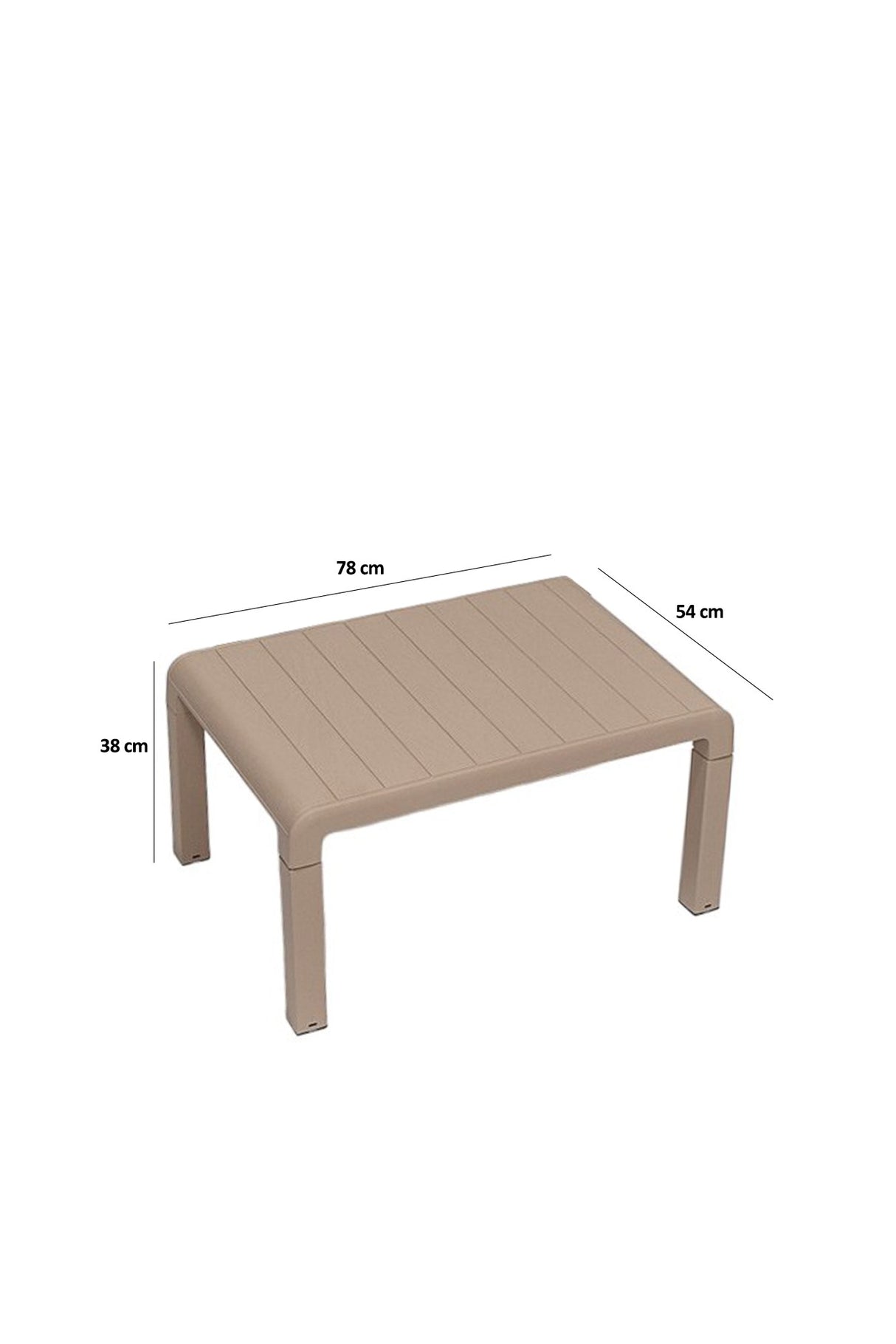 Set mobilier gradina Lara Mindersiz 2+1+1+S Takim - Cappucino - Cappuccino