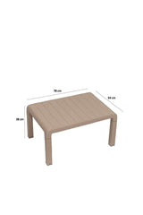 Set mobilier gradina Lara Mindersiz 2+1+1+S Takim - Cappucino - Cappuccino