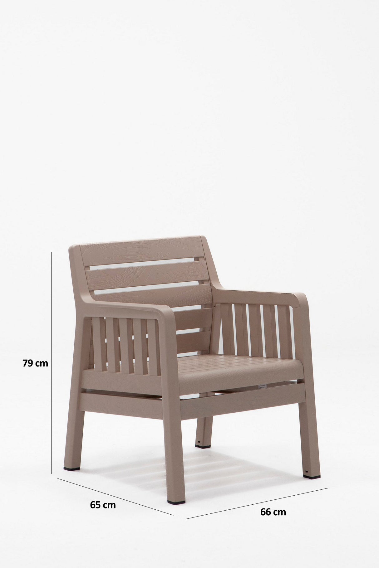 Set mobilier gradina Lara Mindersiz 2+1+1+S Takim - Cappucino - Cappuccino