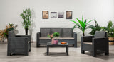 Set mobilier gradina Aksu 3+1+1+S Takim - Anthracite - Antracit