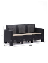Set mobilier gradina Aksu 3+1+1+S Takim - Anthracite - Antracit