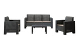 Set mobilier gradina Aksu 3+1+1+S Takim - Anthracite - Antracit