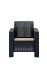 Set mobilier gradina Aksu 3+1+1+S Takim - Anthracite - Antracit