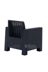 Set mobilier gradina Aksu 3+1+1+S Takim - Anthracite - Antracit