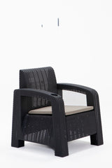 Set mobilier gradina Olimpos 1+1+S Takim - Anthracite - Antracit