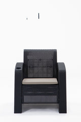 Set mobilier gradina Olimpos 1+1+S Takim - Anthracite - Antracit