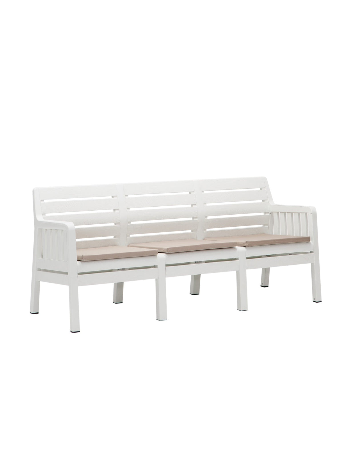 Set mobilier gradina Lara 3+1+1+S Takim - White - Alb