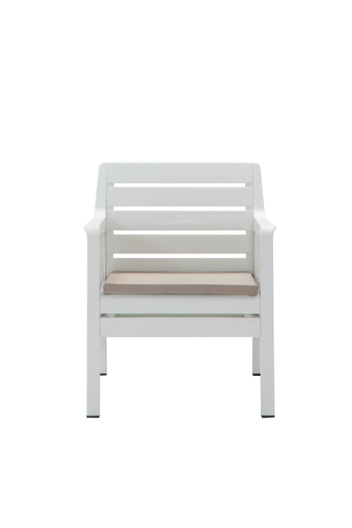 Set mobilier gradina Lara 3+1+1+S Takim - White - Alb