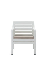 Set mobilier gradina Lara 3+1+1+S Takim - White - Alb