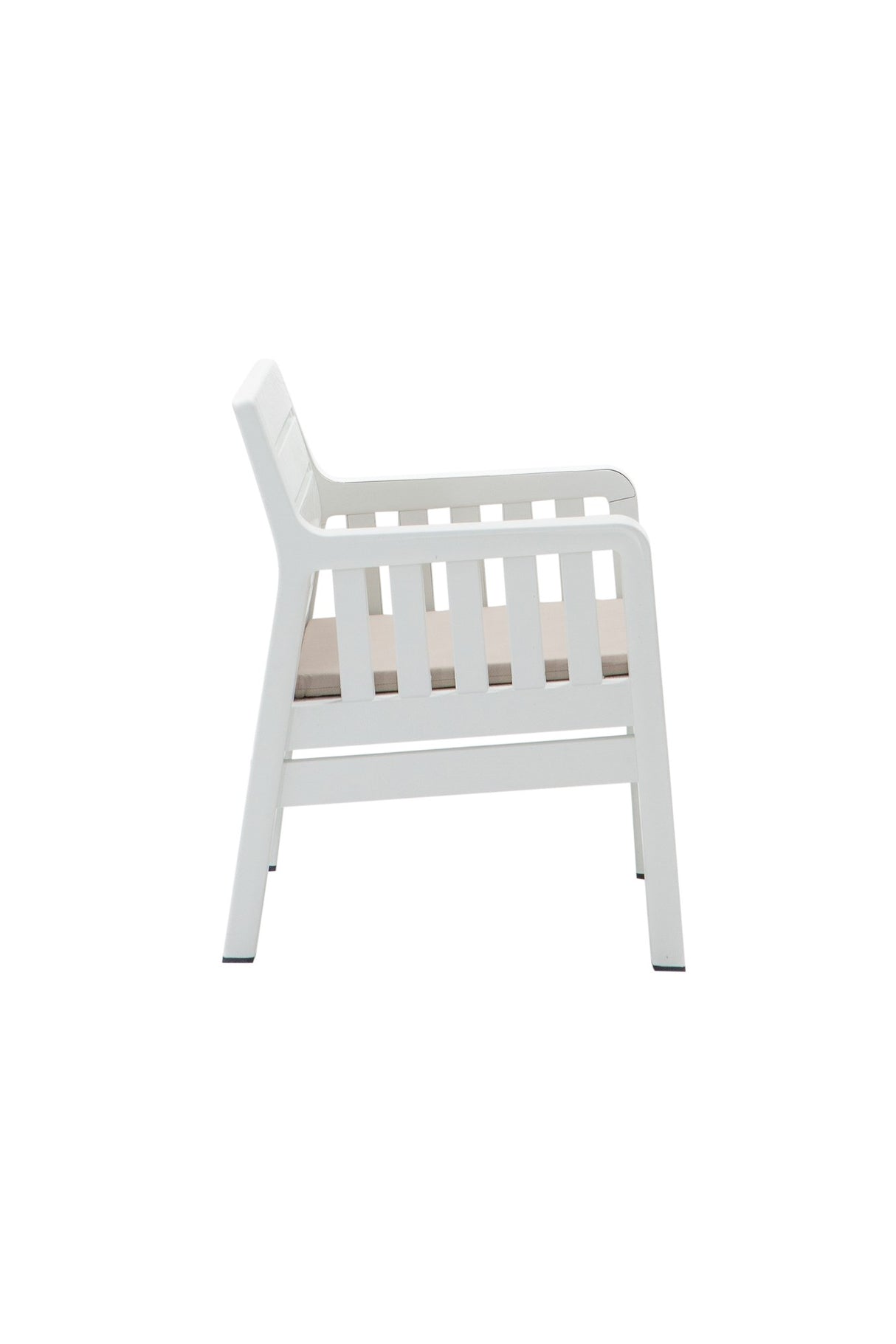 Set mobilier gradina Lara 3+1+1+S Takim - White - Alb