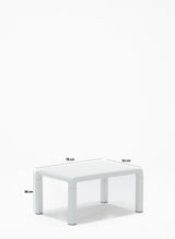 Set mobilier gradina Lara 2+1+1+S Takim - White - Alb