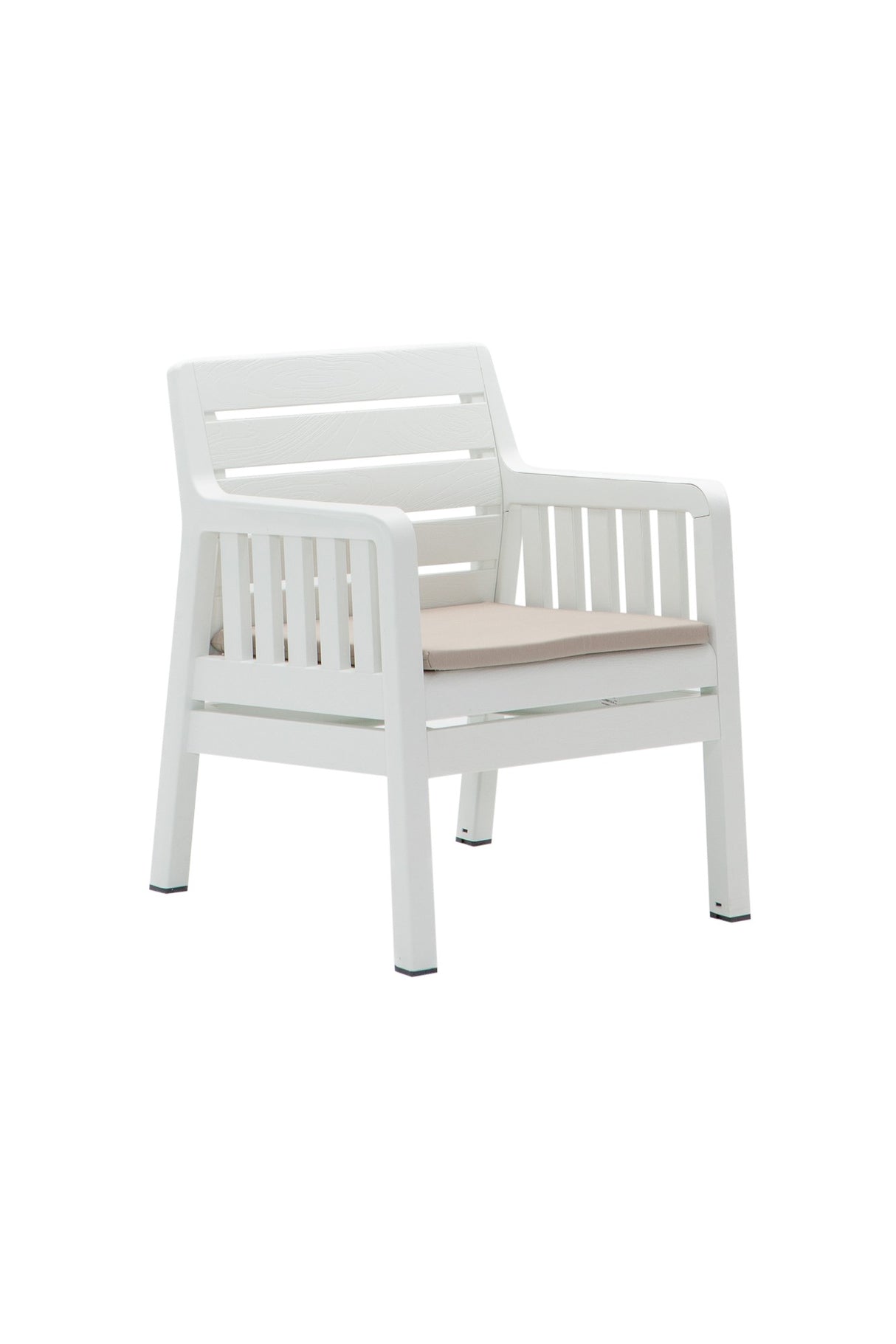 Set mobilier gradina Lara 2+1+1+S Takim - White - Alb