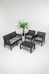 Set mobilier gradina Lara 2+1+1+S Takim - Anthracite - Antracit