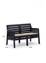 Set mobilier gradina Lara 2+1+1+S Takim - Anthracite - Antracit