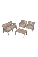 Set mobilier gradina Lara 2+1+1+S Takim - Cappucino - Cappuccino