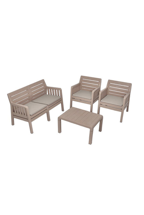 Set mobilier gradina Lara 2+1+1+S Takim - Cappucino - Cappuccino