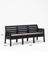 Set mobilier gradina Lara 3+1+1+S Takim - Anthracite - Antracit