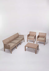 Set mobilier gradina Lara 3+1+1+S Takim - Cappucino - Cappuccino