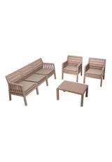 Set mobilier gradina Lara 3+1+1+S Takim - Cappucino - Cappuccino