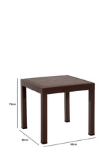 Set mobilier gradina Rattan 80x80 Small Masa Takimi - Brown - Maro