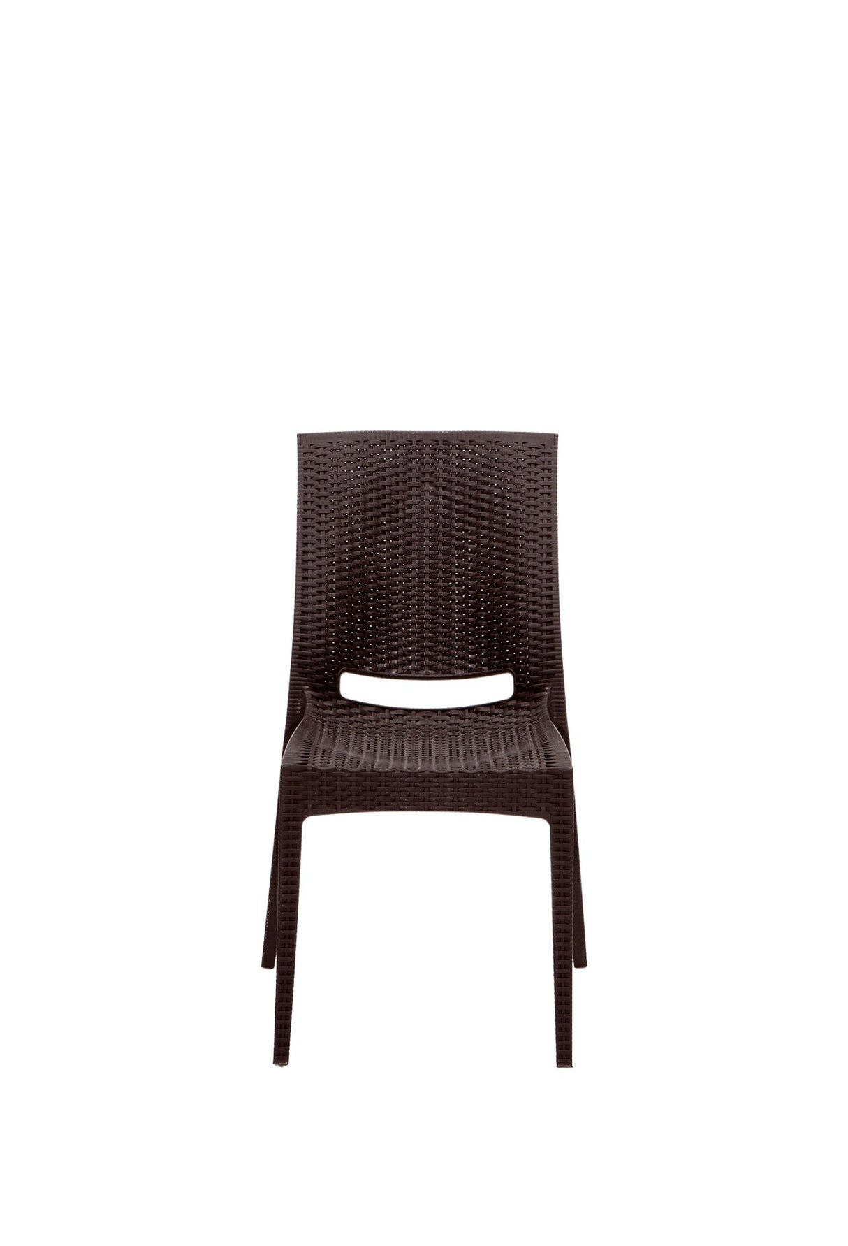 Set mobilier gradina Rattan 80x80 Small Masa Takimi - Brown - Maro