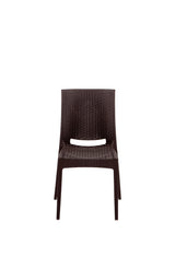 Set mobilier gradina Rattan 80x80 Small Masa Takimi - Brown - Maro