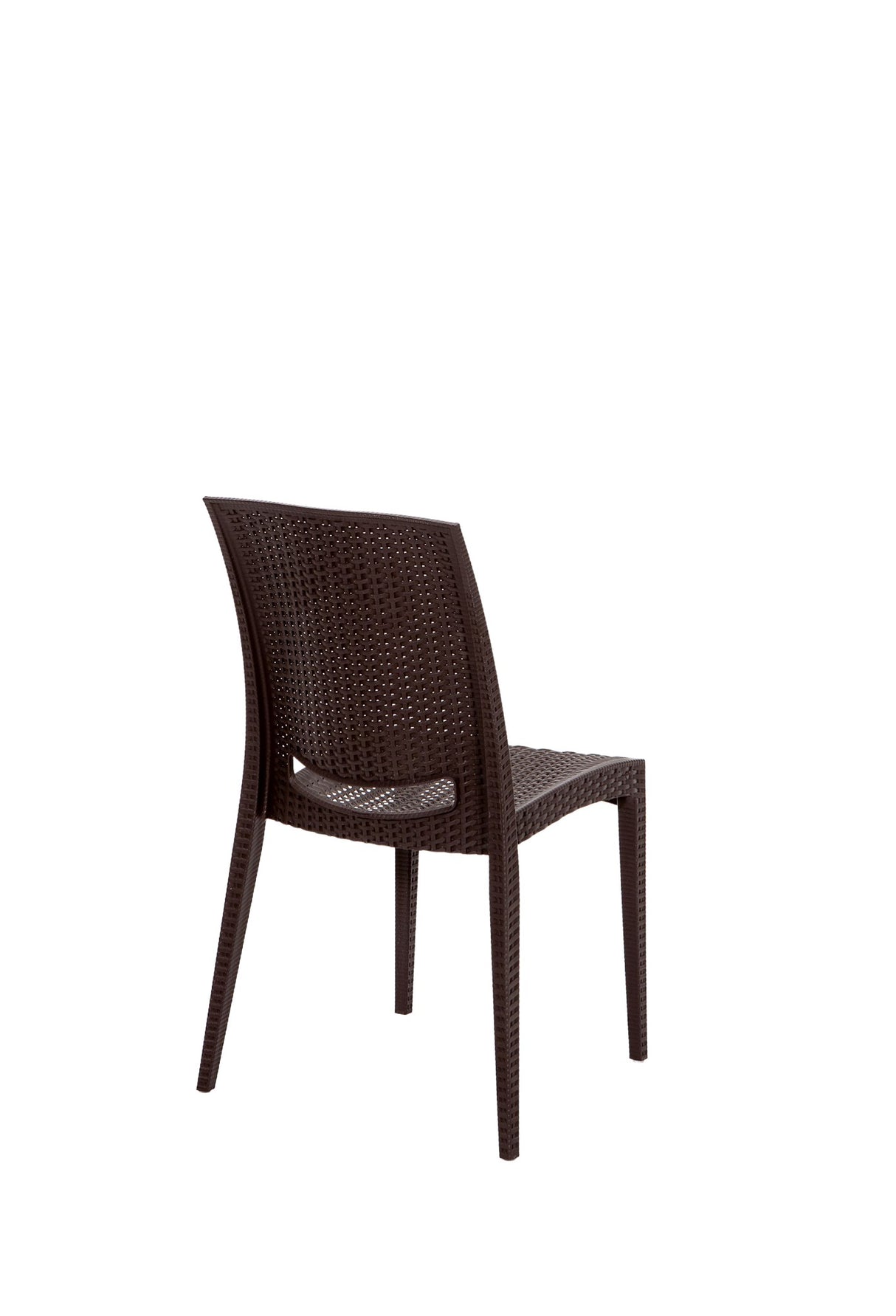Set mobilier gradina Rattan 80x80 Small Masa Takimi - Brown - Maro