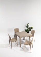 Set mobilier gradina Rattan 80x80 Small Masa Takimi - Cappucino - Cappuccino