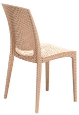 Set mobilier gradina Rattan 80x80 Small Masa Takimi - Cappucino - Cappuccino