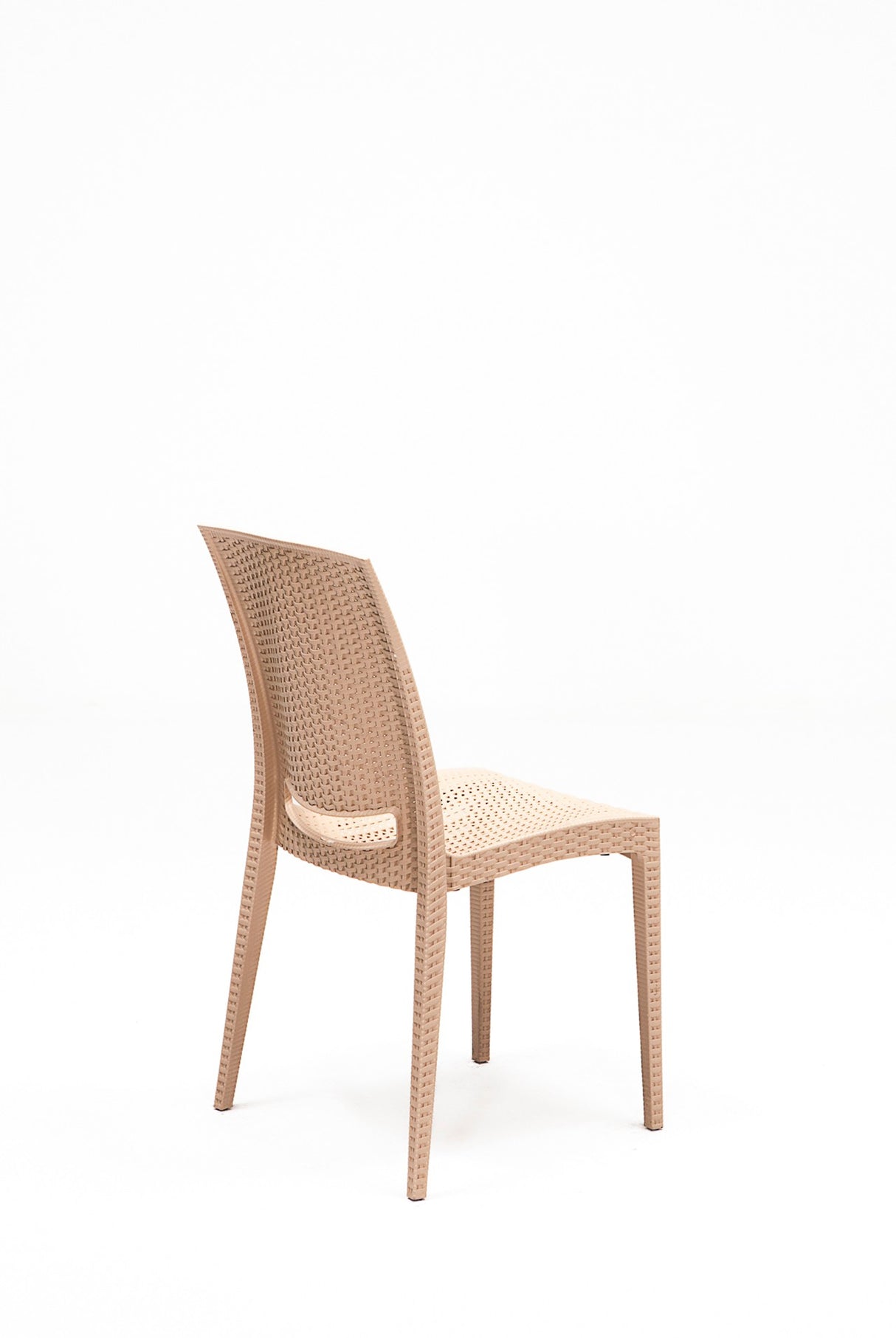 Set mobilier gradina Rattan 80x80 Small Masa Takimi - Cappucino - Cappuccino