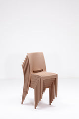 Set mobilier gradina Rattan 80x80 Small Masa Takimi - Cappucino - Cappuccino